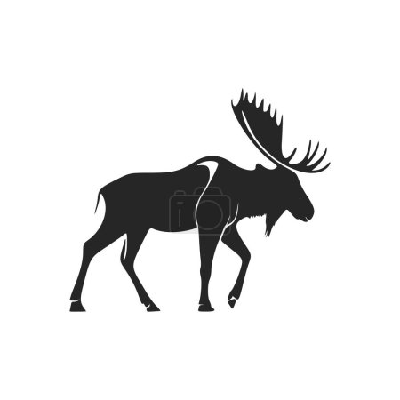 Illustration for Boost your brand with this moose logo. - Royalty Free Image