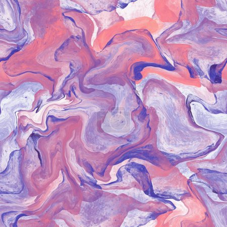 Photo for Seamless marble repeat, fluid art tile. High quality illustration - Royalty Free Image