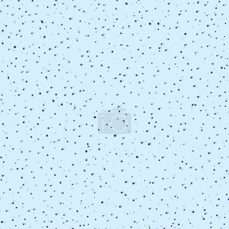 Foto de Patrón de vector inconsútil lanzó puntos azules, textil, textura, embalaje, álbum de recortes, envoltura. Ilustración vectorial - Imagen libre de derechos