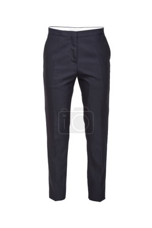 luxury trousers ghost mannequin on white background