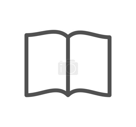 Illustration for Book related icon outline and linear vector. - Royalty Free Image