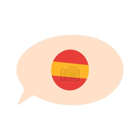 Illustration for Isolated spain flag flat design - Royalty Free Image