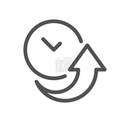 Illustration for Watch and time concept icon isolated on white background - Royalty Free Image