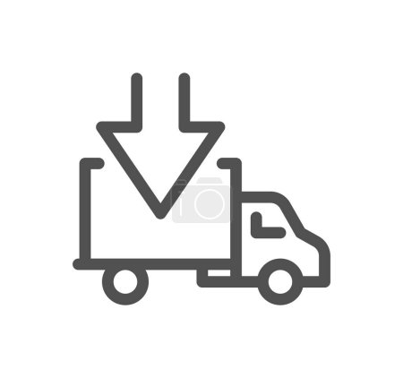 Illustration for Truck icon vector illustration. - Royalty Free Image