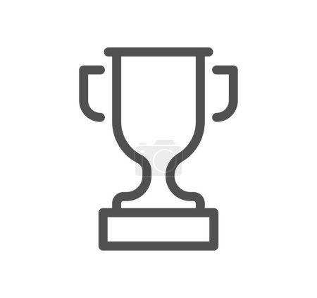 Illustration for A trophy icon on a white background - Royalty Free Image