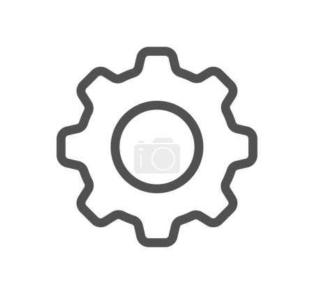 Illustration for Gear icon, vector illustration simple design - Royalty Free Image