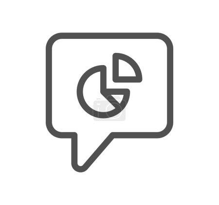 Ilustración de Icono de la burbuja de voz aislado sobre fondo blanco. símbolo de chat moderno, simple, icono de vector para el diseño del sitio web, aplicación móvil, ui, ilustración de vectores - Imagen libre de derechos