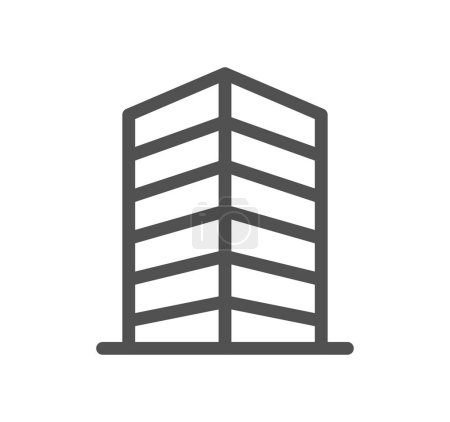 Illustration for Vector illustration of modern building icon - Royalty Free Image