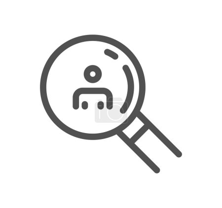 Ilustración de Personas icono de búsqueda, ilustración vectorial diseño simple - Imagen libre de derechos