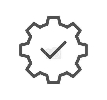 Illustration for Settings icon, vector illustration simple design - Royalty Free Image