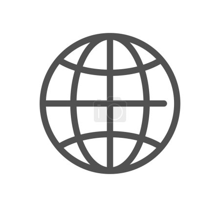 Illustration for Globe icon, vector illustration - Royalty Free Image