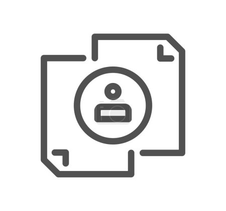 Illustration for Data protection icon, vector illustration simple design - Royalty Free Image