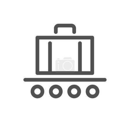 Illustration for Travel suitcase icon vector illustration design - Royalty Free Image