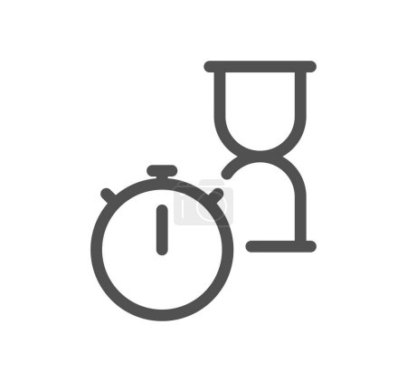 Illustration for Hourglass icon, vector illustration simple design - Royalty Free Image