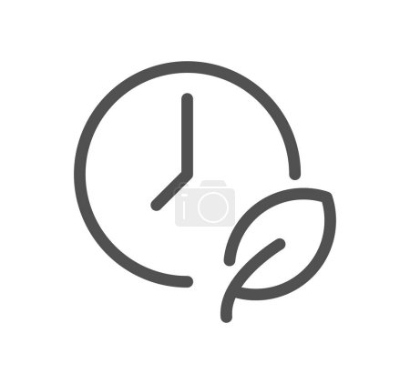 Illustration for Clock icon, vector illustration simple design - Royalty Free Image
