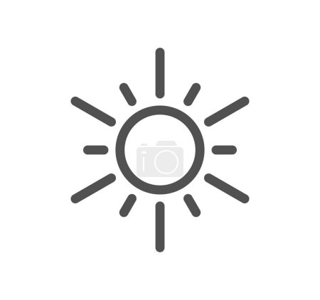 Ilustración de Icono del sol. ilustración vectorial - Imagen libre de derechos