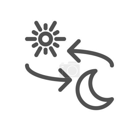 Illustration for Weather icon vector sign symbol isolated on white background - Royalty Free Image