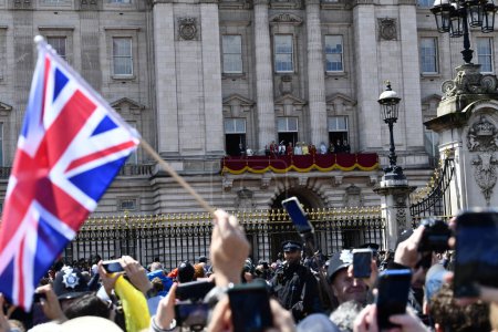 Photo for London, England,Uk-15 June 2024: Buckingham palace royal parade,London UK - Royalty Free Image