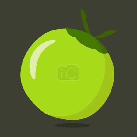Illustration for Fresh green coconut fruit vector design. - Royalty Free Image