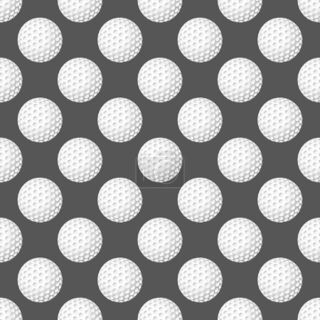 Ilustración de Textura sin costura vectorial con bolas sobre un fondo gris. - Imagen libre de derechos