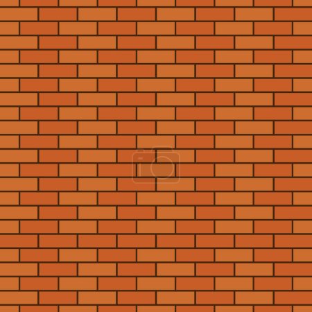 Illustration for Brown block brick wall seamless pattern texture background. - Royalty Free Image