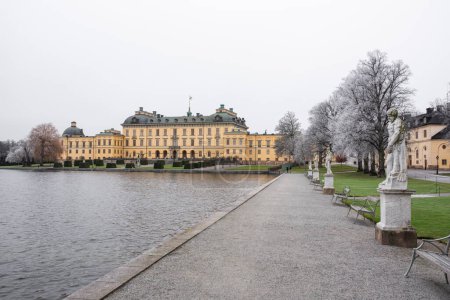 Photo for Stockholm, Sweden - January 22, 2023: Drottningholm Castle at winter time - Royalty Free Image
