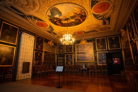 Photo for Stockholm, Sweden - January 22, 2023: Drottningholm Castle interiors - Hall of Generals - Royalty Free Image