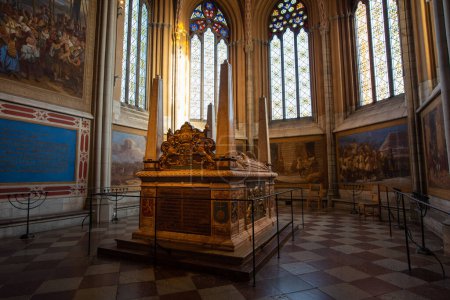 Photo for Uppsala, Sweden - January 26, 2023: Gustav I of Sweden (Gustav Vasa) tomb, place of burial. Tomb of Gustav I Vasa and his Consorts - Royalty Free Image
