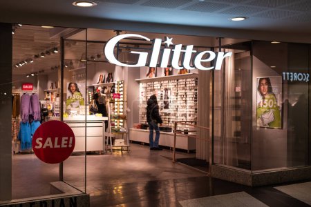 Photo for Stockholm, Sweden - February 14, 2023: Glitter Store Entrance - Royalty Free Image
