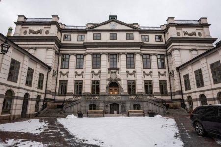 Photo for Stockholm, Sweden - February 14, 2023: Supreme Court of Sweden (Hgsta domstolen) on winter - Royalty Free Image