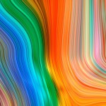 Dynamic color series. Futuristic abstract colorful background. Artistic abstraction with colorful wavy lines. Colorful distorted line textures. Creative multi colored wave line pattern.