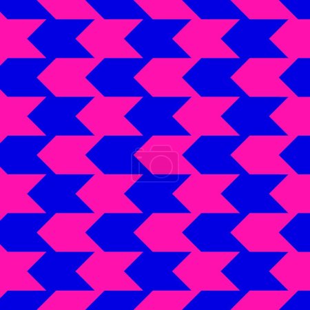 Classic pink and blue chevron seamless pattern. Seamless zig zag pattern background. Regular texture background. Suitable for poster, brochure, leaflet, backdrop, card, etc.