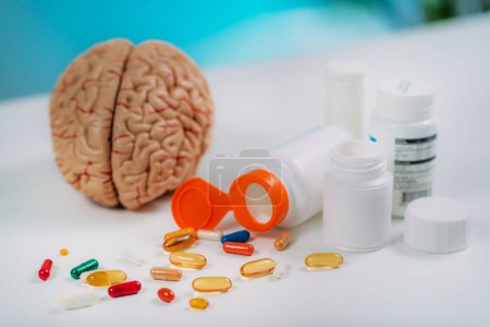 Cognition or brain supplements, designed to improve memory, focus, attention and keep the brain healthy