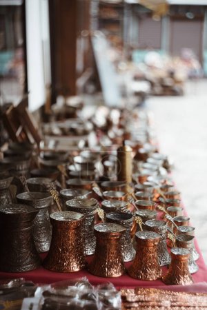Traditional handmade souvenirs Sarajevo Bosnia East bazaar