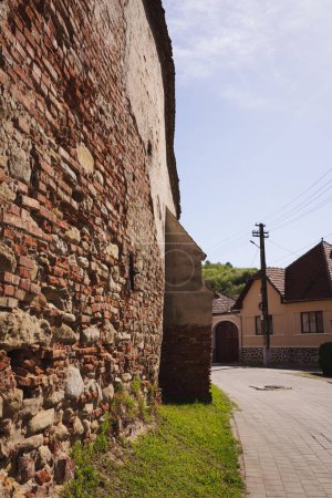 Old Transylvania Saxon Village medieval fortified church Romania