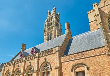 Photo for Bruges, Belgium, exterior view of the St Salvator Cathedral - Royalty Free Image