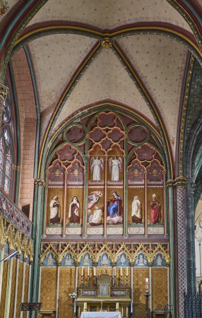 Foto de Bordeaux, France - August 17, 2019: The Mont Carmel Chapel  of the St Andrew's Cathedral - Imagen libre de derechos