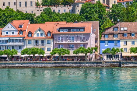 Photo for Meersburg, Germany - June 13, 2023; The village seen from Lake Constance (Bodensee) - Royalty Free Image