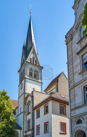 Photo for Constance, Germany, the bell tower of the St. Stephen's church - Royalty Free Image