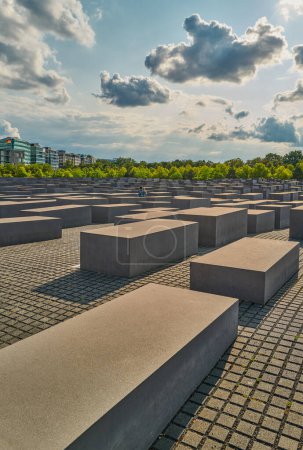 Photo for Berlin, Germany - Juky 31, 2019: The Memorial to the murdered Jew of Europes - Royalty Free Image