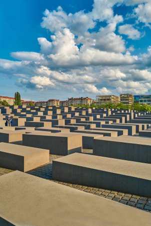 Photo for Berlin, Germany - Juky 31, 2019: The Memorial to the murdered Jew of Europes - Royalty Free Image