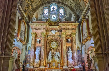 Photo for Malaga, Spain - July 30, 2022:   The  Hour Lady Chapel in the Malaga Cathedral or Santa Iglesia Catedral Baslica de la Encarnacin - Royalty Free Image