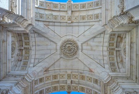 Photo for Lisbon, Portugal,The iconic Rua Augusta Triumphal Arch - Royalty Free Image