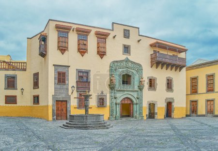 Foto de Las Palmas, Gran Canaria, España - 17 de marzo de 2023: La casa museo de Cristóbal Colón - Imagen libre de derechos