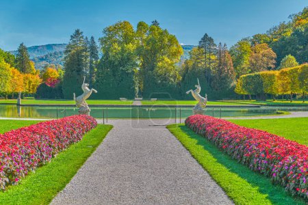 Salzburg, Austria, the park of the Hellbrunn palace