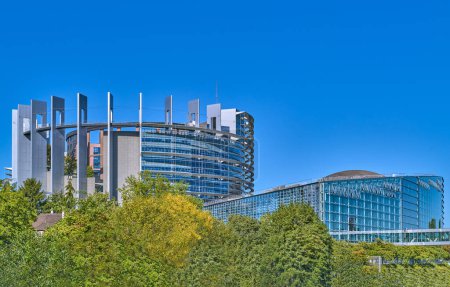 Foto de Estrasburgo, Francia, sede del Parlamento Europeo, edificio del Parlamento - Imagen libre de derechos