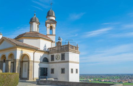 Monselice, Italia, vista de la iglesia de San Giorgio, anexa a la Villa Duodo