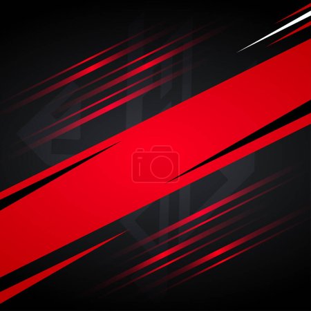 Shiny red geometric design background vector