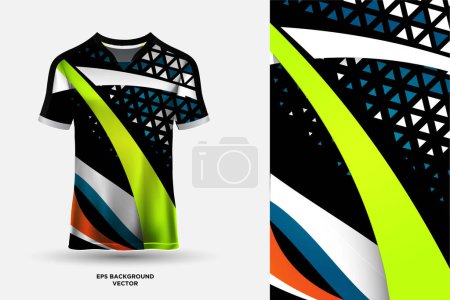 Diseño moderno de camiseta jersey adecuado para deportes, carreras, fútbol, juegos y vector de deportes electrónicos