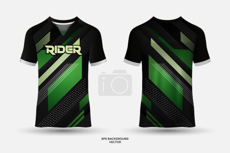 Rider t shirt sport design vector. Abstract soccer jerseys design vector.